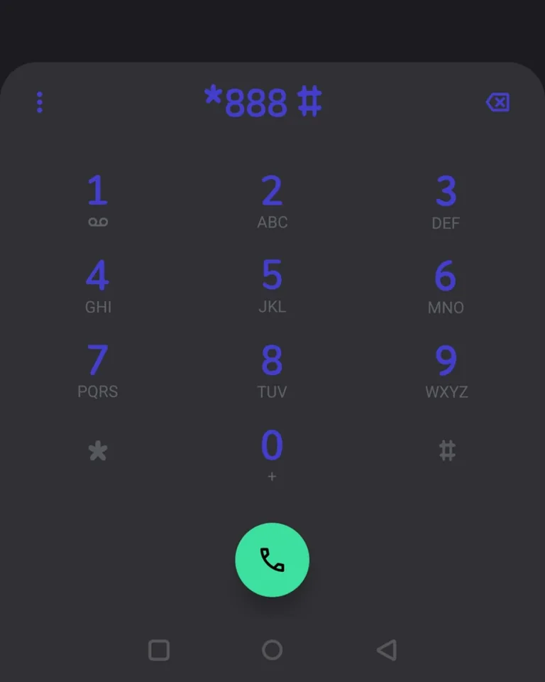 Kode dial *888# pada smartphone Android untuk akses menu layanan operator