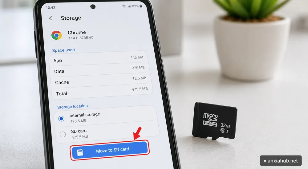 Cara memindahkan aplikasi ke SD Card melalui menu penyimpanan aplikasi Android