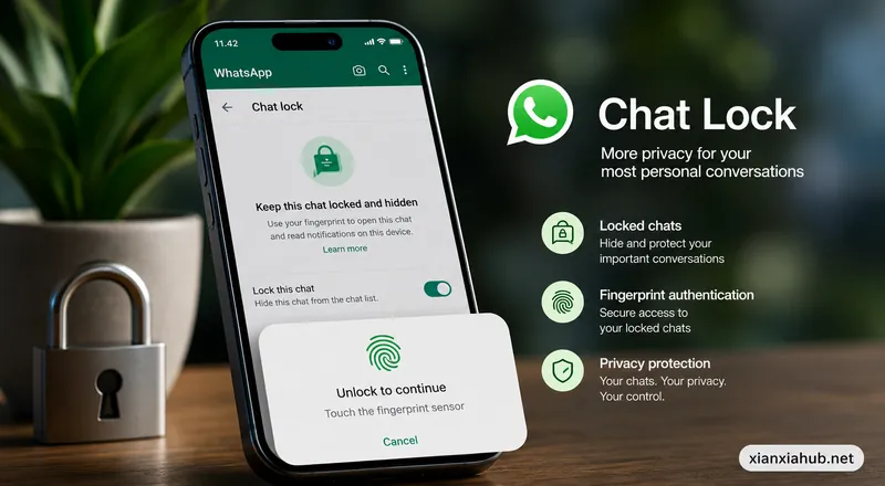 Fitur Chat Lock WhatsApp untuk melindungi percakapan pribadi